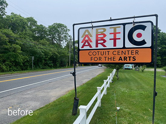 cotuit sign before the rebrand