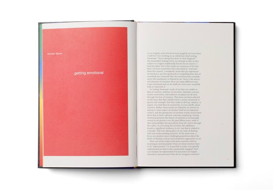 ICA exhibition catalogue chapter on “getting emotional”