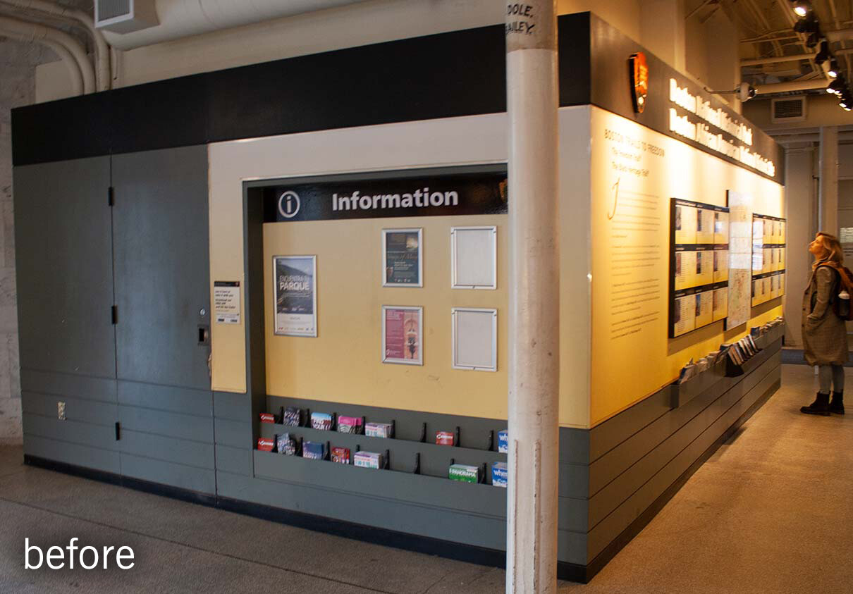 old National Parks of Boston information wall