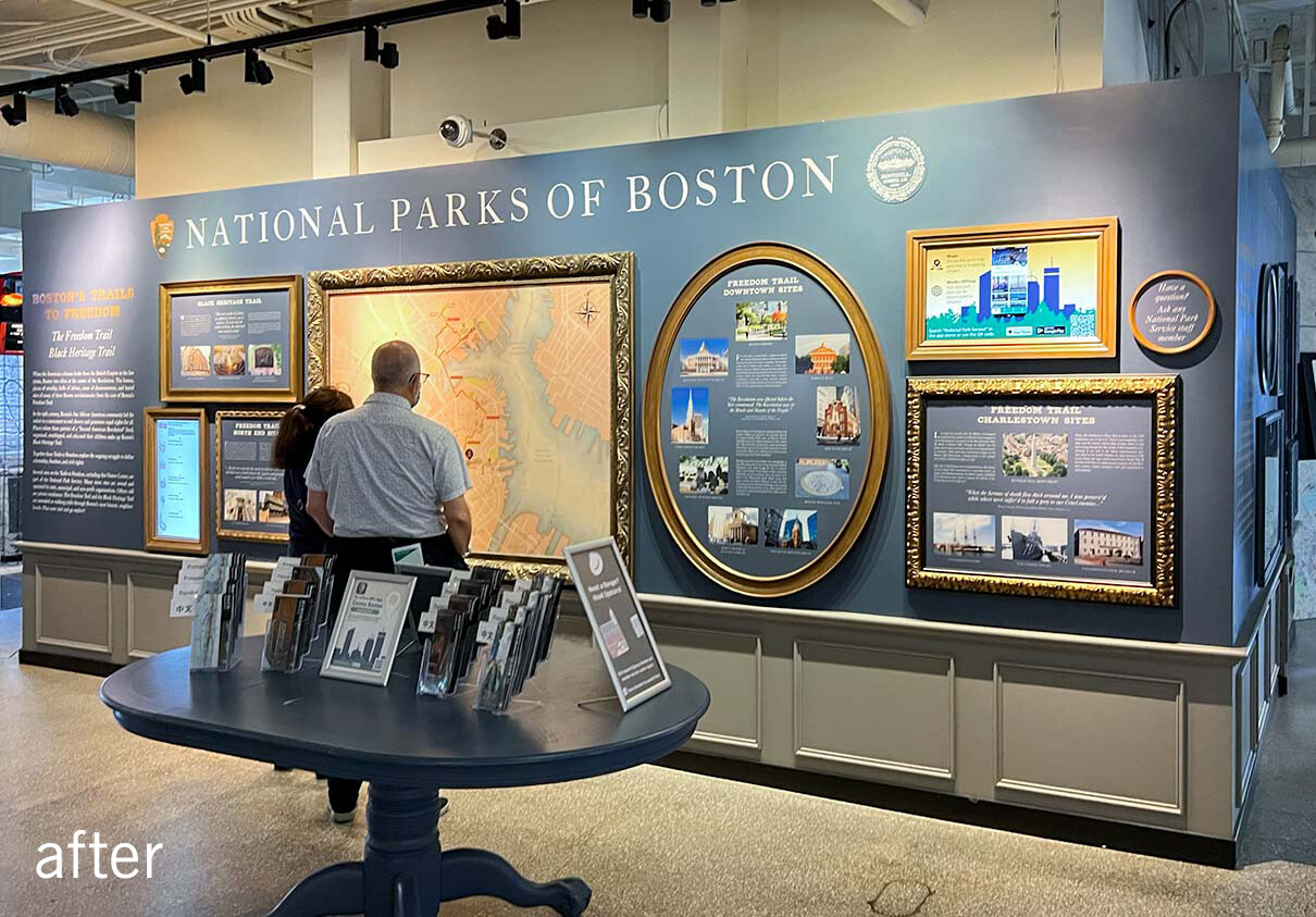 new National Parks of Boston information wall